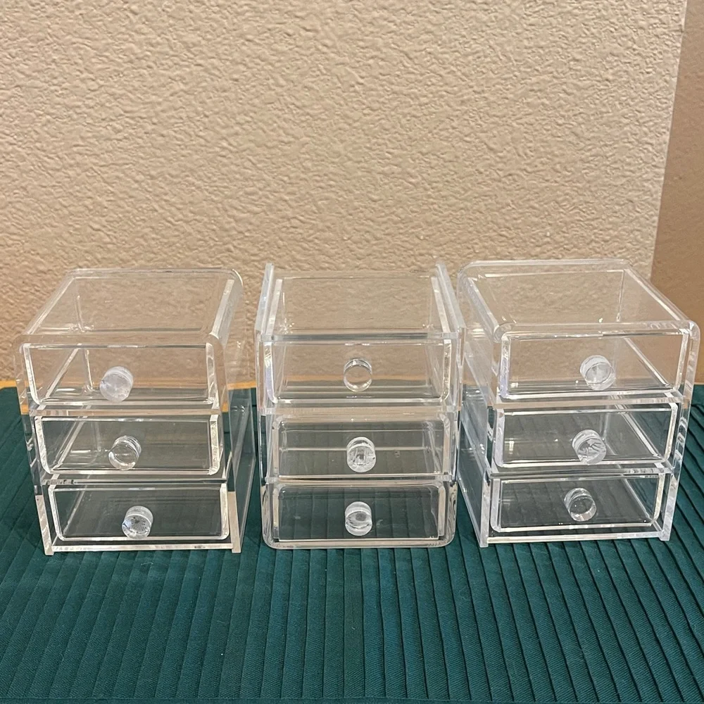 Clear Acrylic Drawer Organizer Set